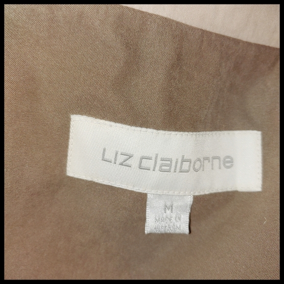 Liz Claiborne Trench Coat Medium - Picture 7 of 7